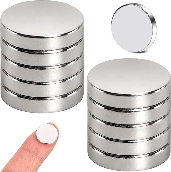 Keukenket 50 stuks sterke magneten, 10 x 3 mm, kleine sterke mini-magneten, ronde kleine neodymium magneten, extra sterk voor magneetbord, prikbord, koelkast, handwerk, whiteboard