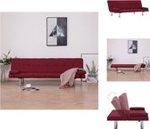 vidaXL Slaapbanken - Bedbank Modern 168x77x64 cm - Wijnrood Kleur - Bank