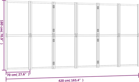 REMIform Room Divider I Crèmewit 150x190cm kopen | Alles voor de camper