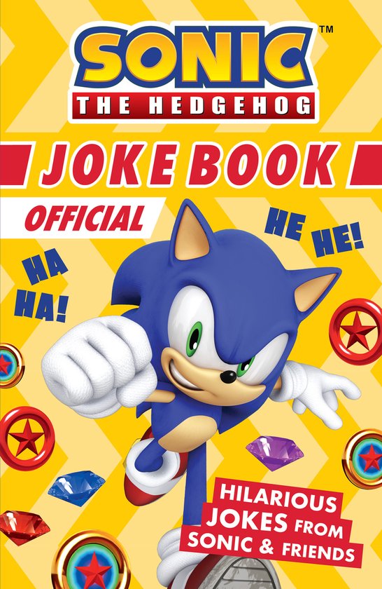 Officiële Sonic The Hedgehog Joke Book met Sonic en grapjes als HA HA! en HE HE!