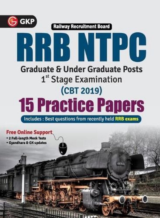 Rrb Ntpc 2019-20 15 Practice Papers (CBT 1st Stage) - cover