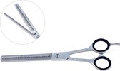 Belux Surgical Instruments / Professionele uitdunschaar - Uitdun kappersschaar - RVS - Knipschaar - Voor het knippen van haar - Kapperschaar - Rechtshandig - Zilver - 15.5 cm