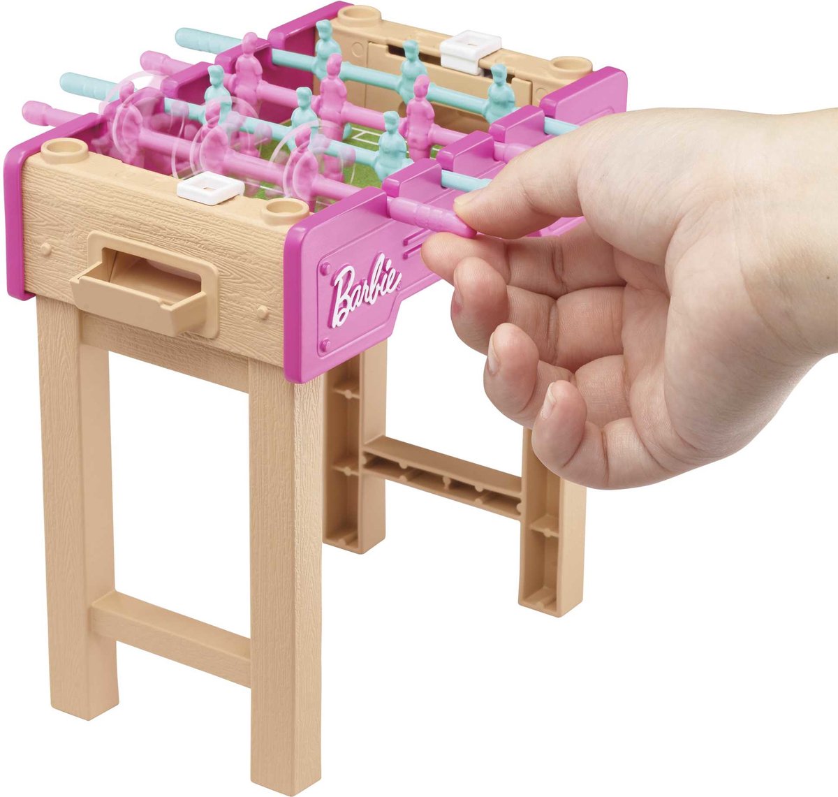 Barbie Mini Playset Voetbaltafel Met Hondje