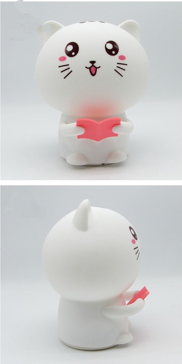 Kat Led Lamp, Leuke Cat USB-lamp, Bureaulamp Oogbescherming Led Lamp Flexibele Nachtkastje Bureaulamp, Oogzorgzame Boek Leeslamp Kinderen Slaapkamers, Woonkamer