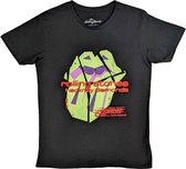 The Rolling Stones - Hackney Diamonds Neon Tongue Heren T-shirt - S - Zwart