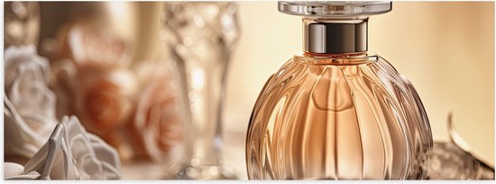 Poster (Mat) - Parfum - Rozen - 90x30 cm Foto op Posterpapier met een Matte look