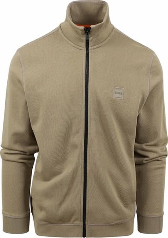 BOSS ZESTART - Felpa con zip - open green/verde - Zalando