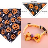 2-delige Halloween set voor huisdieren Pumpkin - hond - kat - poes - bandana - halloween - pompoen
