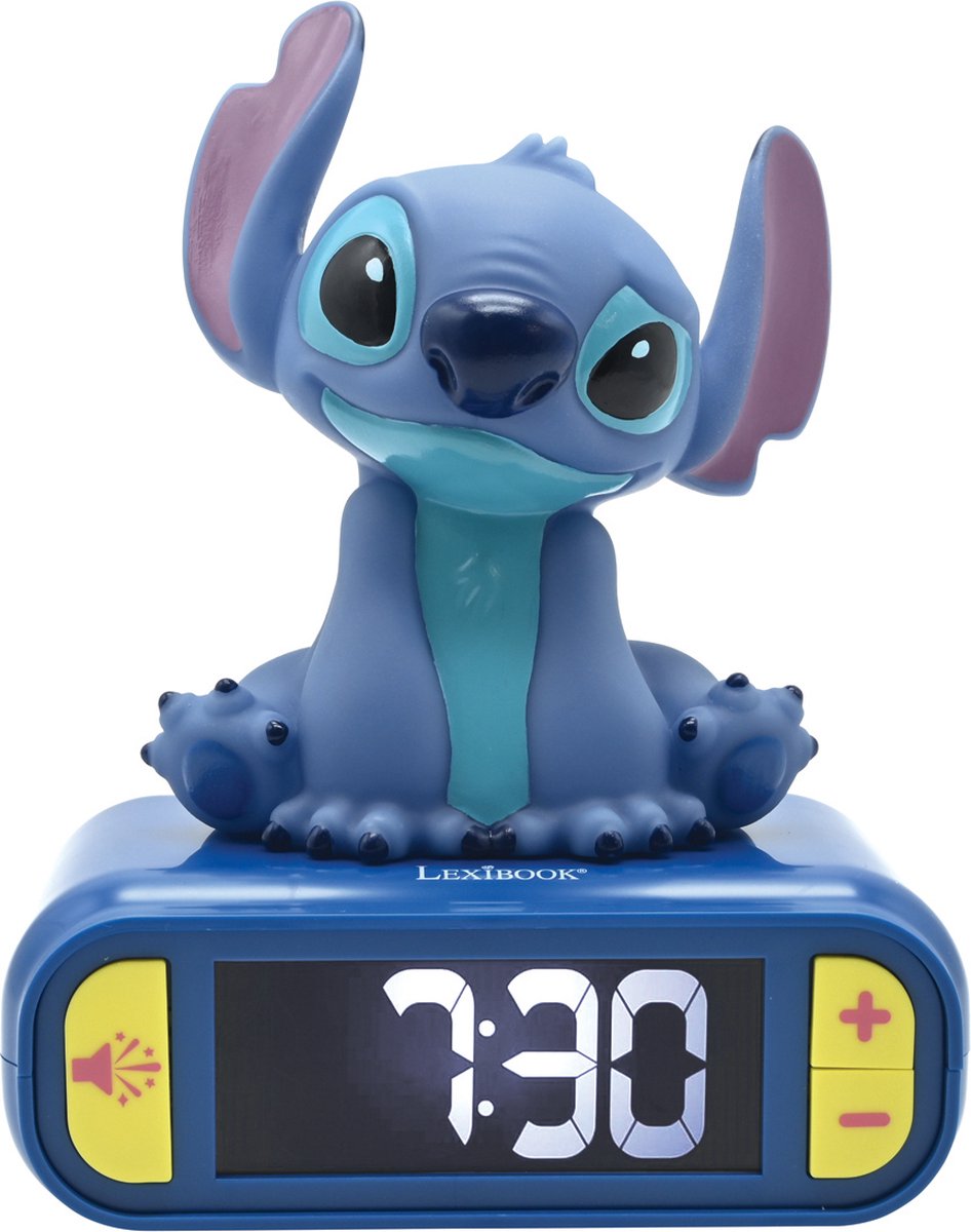 Lilo & Stitch 3D Wekker met nachtlampje en geluiden