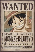 Poster One Piece Wanted Luffy New 2 35x52cm