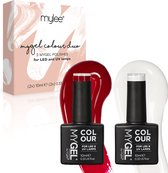 Mylee Gel Nagellak Set 2x10ml [Sweetheart] UV/LED Gellak Nail Art Manicure Pedicure, Professioneel & Thuisgebruik - Langdurig en gemakkelijk aan te brengen