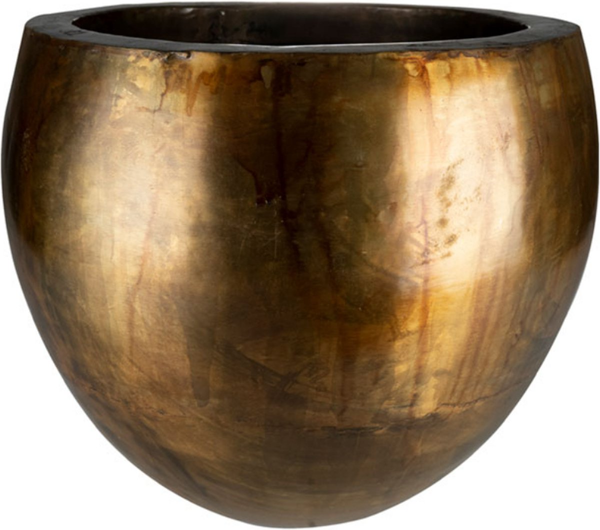 Ter Steege - Metaal Bloempot - Goud - D69 x H54 cm - Opening 57 cm