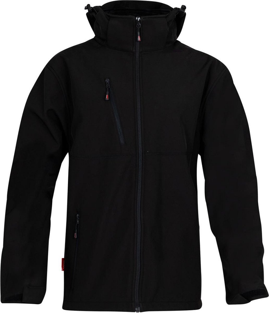 M-Wear Softshell Jas 6100 Zwart; Maat XXL