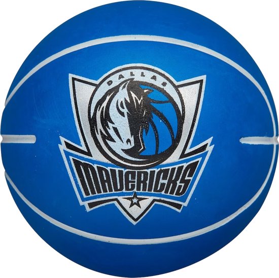 Wilson NBA Dribbler Dallas Mavericks Mini Ball WTB1100PDQDAL, Unisex, Blauw, basketbal, maat: One size