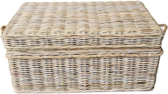 Panier de rangement en osier fait à la main d'Indonésie - Beauté naturelle pour votre intérieur