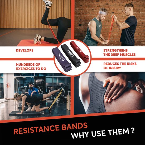 QSLKI 4 Delige Yoga 8 Vormige Trekkoord Binnenlandse Borstexpander Oefeningstrekriem voor Fitness, Slijtvaste, Niet-Vervormbare Weerstandsband Fitness-Trekkoord