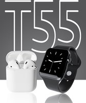 FitPro T55 - Smartwatch - Met extra accessoires - stappenteller - hartslagmeting - voor dames en heren