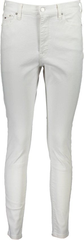 Witte katoenen spijkerbroek en broek