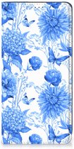 Smart Cover voor Nokia G22 Flowers Blue