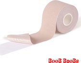 Boob Boobs Boobtape - Boob Tape- Fashion tape- versteviging tape - 5 meter XL - milky + tepel cover pets 6 stuks