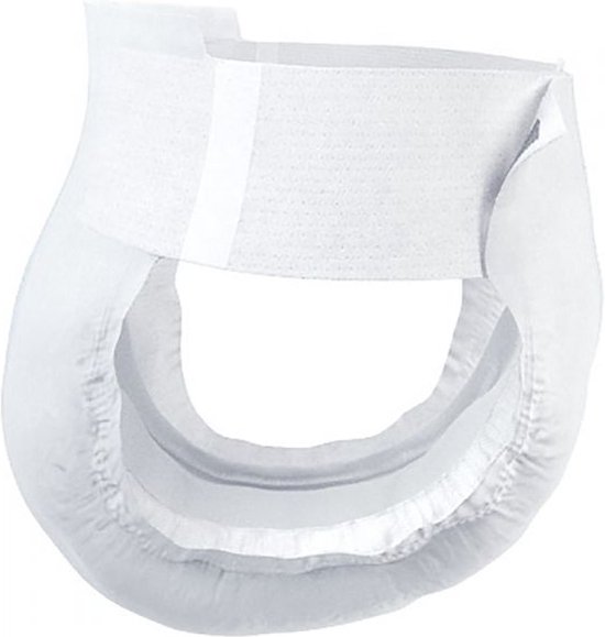 Een witte TENA ProSkin Flex Super incontinentieslip, weergegeven op een witte achtergrond.