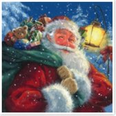 Ti Flair Servetten Decoupage Santa with his Presents 20 stuks