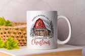Mok There's Nithing like a Farmhouse Christmas - Gift - Cadeau - HolidaySeason - MerryChristmas - WinterWonderland - FarmLife - Farmers - Boerenleven - Boerenbedrijf
