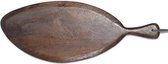 Tapasplank - broodplank hout - walnoot - organische vorm - by Mooss - 55 x 22 cm