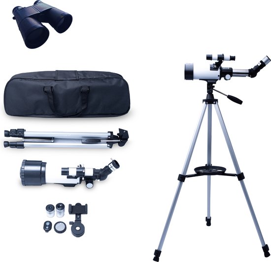 Foto: Telescope voor kinderen volwassenen sterrenkijker nachtkijker astronomie sterrenkunde telescoop 200x zoom telescopen 400 70mm nu tijdelijk gratis verrekijker travelbag