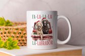 Mok Fa la la Labrador - Gift - Cadeau - Christmas - HolidaySeason - MerryChristmas - HolidayCheer - dogs - puppies - puppylove - honden - puppyliefde - mijnhond