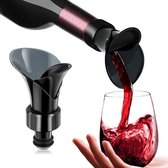 PEAM® Wijnstopper - 2 in 1 Wijnstop - Lekvrij - Vacuüm Wijnfles afsluiter - Herbruikbaar - Wijnafsluiter - Wijn Accessoire - Wine Saver - Vacuümstopper