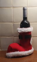 Wijnfles houder Kerstlaars