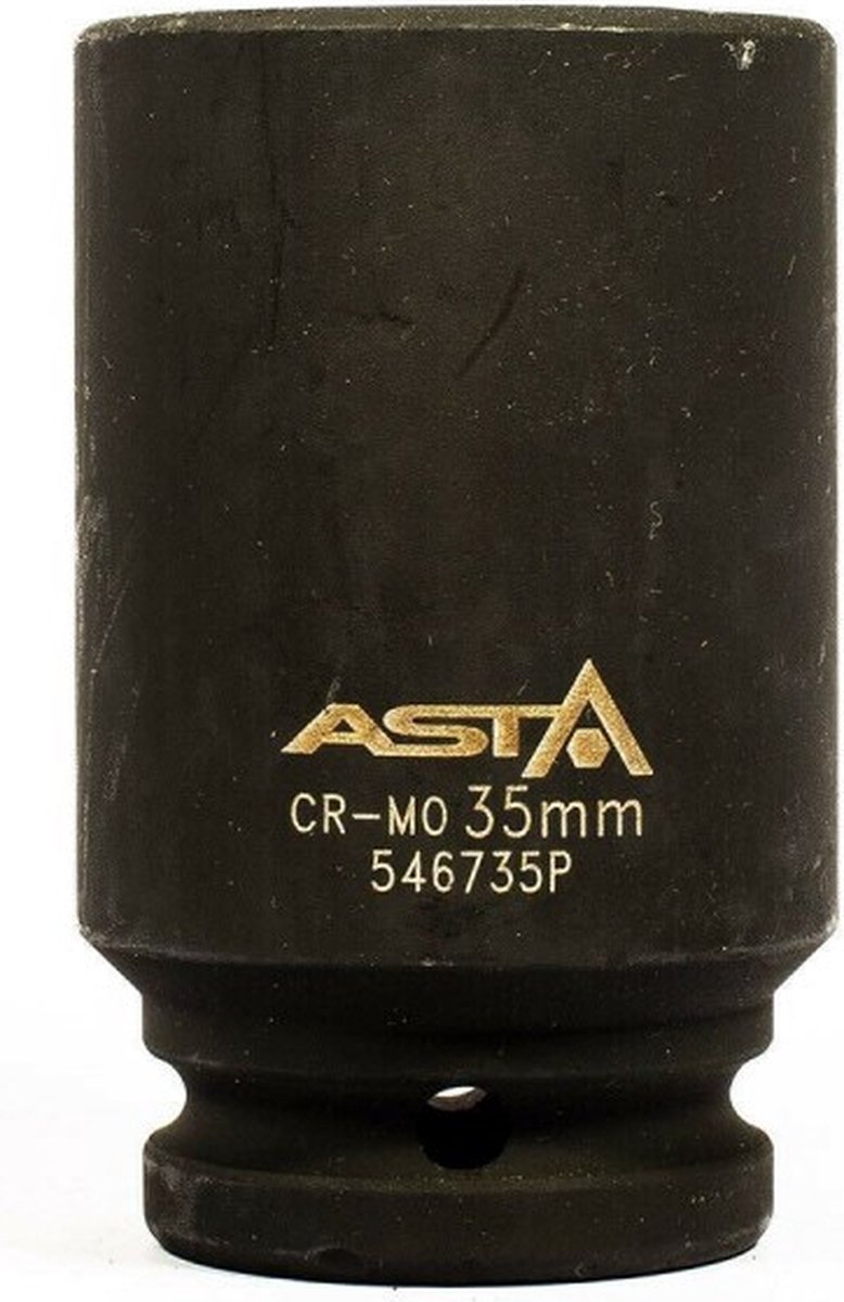 twaalfkant verlengde krachtdop - 35 mm - 3/4 duims aansluiting - slagdop - impact dop - rateldop - asta
