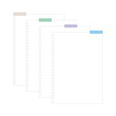 MOYU - Onglets séparateurs pour carnet de notes - Carnet effaçable A5