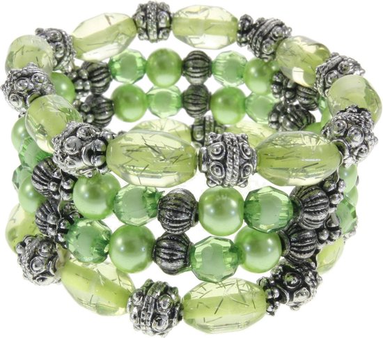 Bracelet Behave Stretch avec perles décoratives, perles et perles à facettes