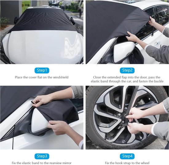 Auto voorruit Zonnescherm voor Ford Explorer 2020, Auto Zonneklep voor UV Zon Hittebescherming Opvouwbare Voorruit Zonneschermen Voorruit,B/Black