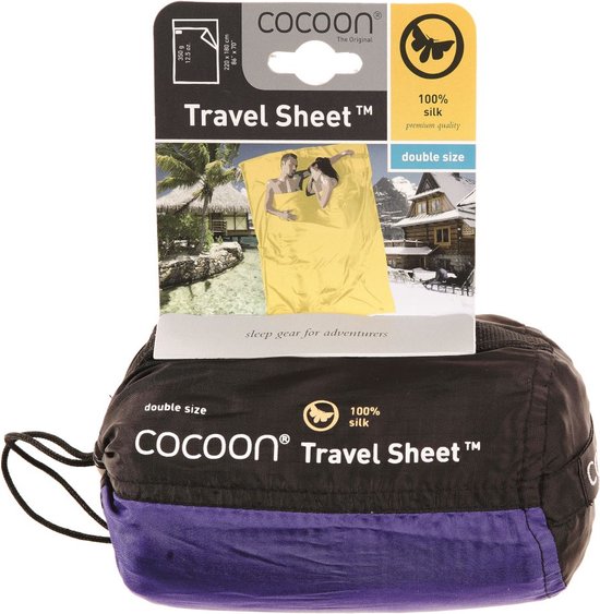Cocoon Dekenmodel 2 persoons lakenzak - Blauw - Zijde van Cocoon — afbeelding 5