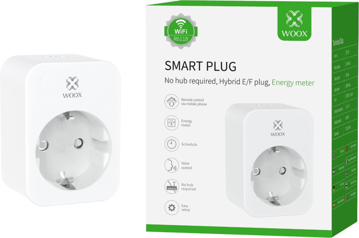 Woox R6080 Smart Plug EU (discontinued) - Products from WOOX UK