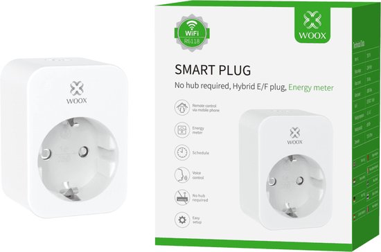 Woox R6128 French Smart Plug Type E + energy monitor - Products