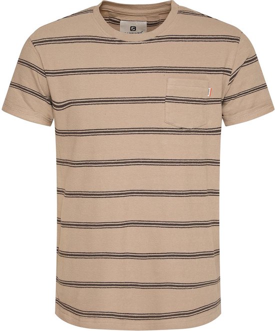 Gabbiano T-shirt T Shirt Met Strepen 154211 411 Latte Brown Mannen Maat - S