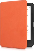 kwmobile case geschikt voor Tolino Shine 3 hoes - E reader cover van microvezel - Hoesje in oranje