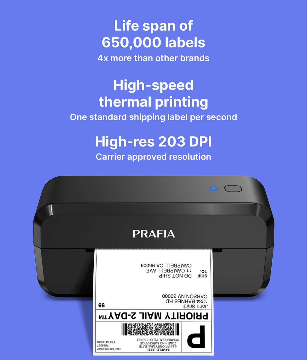 Imprimante d'étiquettes Prafia PR-101
