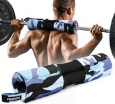 Lange halterkussen, extra dik nekkussen, lange halter, hip thrust kussen voor kniebuigingen - barbell pad nekbescherming voor krachttraining voor mannen en vrouwen