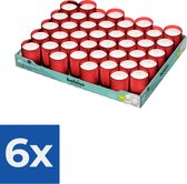 Bolsius - Clear Cup Plus - Rouge - 40 pièces - Pack économique 6 pièces