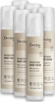 Derma Eco - Nachtcrème - 6 x 50 ML - Hypoallergeen - Vegan - Parfumvrij
