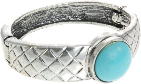 Behave Bracelet avec fermeture et pierre turquoise
