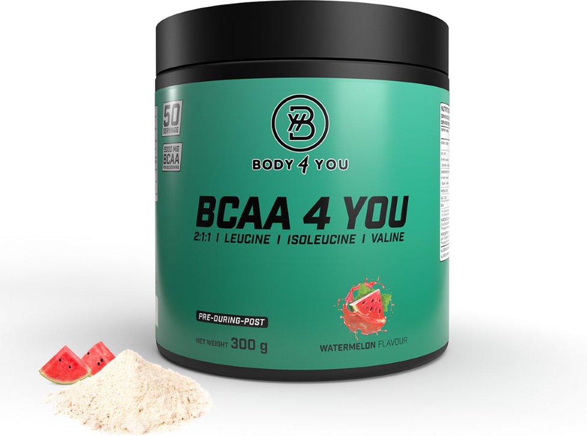 Aminozuren - BCAA poeder 2:1:1 | Aminozuren 300 gram – Watermeloen |