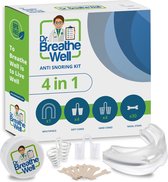 Dr. Breathe Well ™ - Orthèses anti- ronflement - Orthèse de Snurk personnalisée avec 8 Écarteurs nasaux gratuits et 30 patchs nasaux
