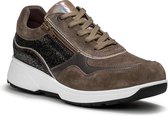 Xsensible -Dames - taupe donker - sneakers - maat 39