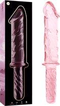 NEBULA SERIES BY IBIZA - MODEL 24 DILDO BOROSILICATE GLASS 28.5 X 5 CM PINK | SEX TOYS | DILDO | GLAZEN DILDO
